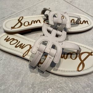 Sam Edelman White Thong Sandals
